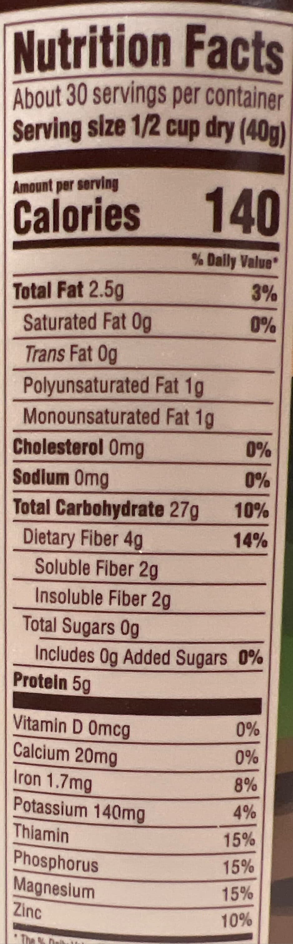MOM'S BEST cereals Quick Oats packshot