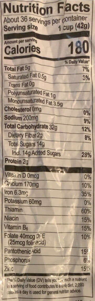 Open Food Facts Cinnamon toasters gigantic size packshot