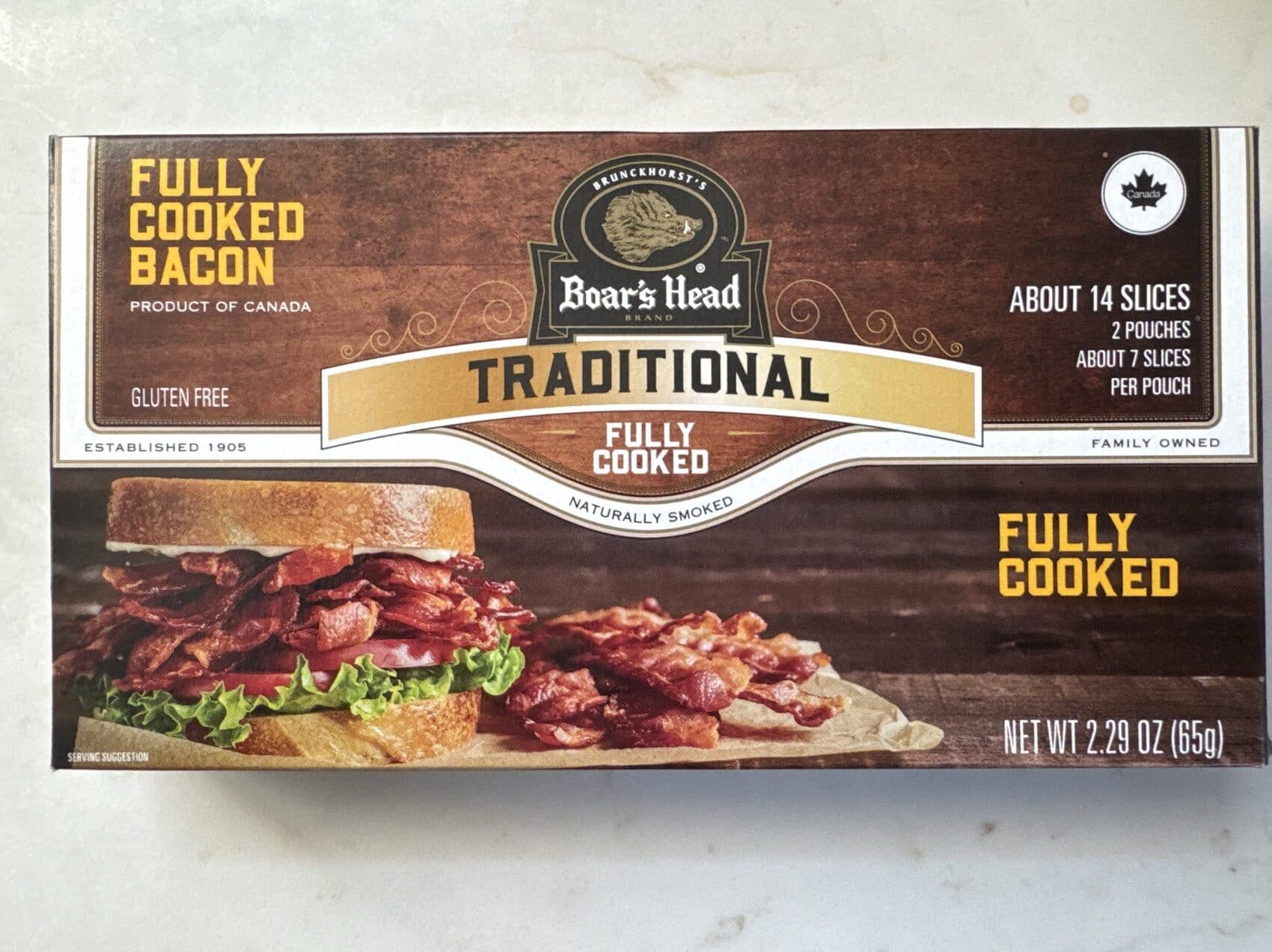 Boar's Head Fully Cooked Bacon packshot
