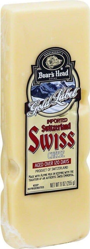 Boar's Head Swiss Cheese packshot