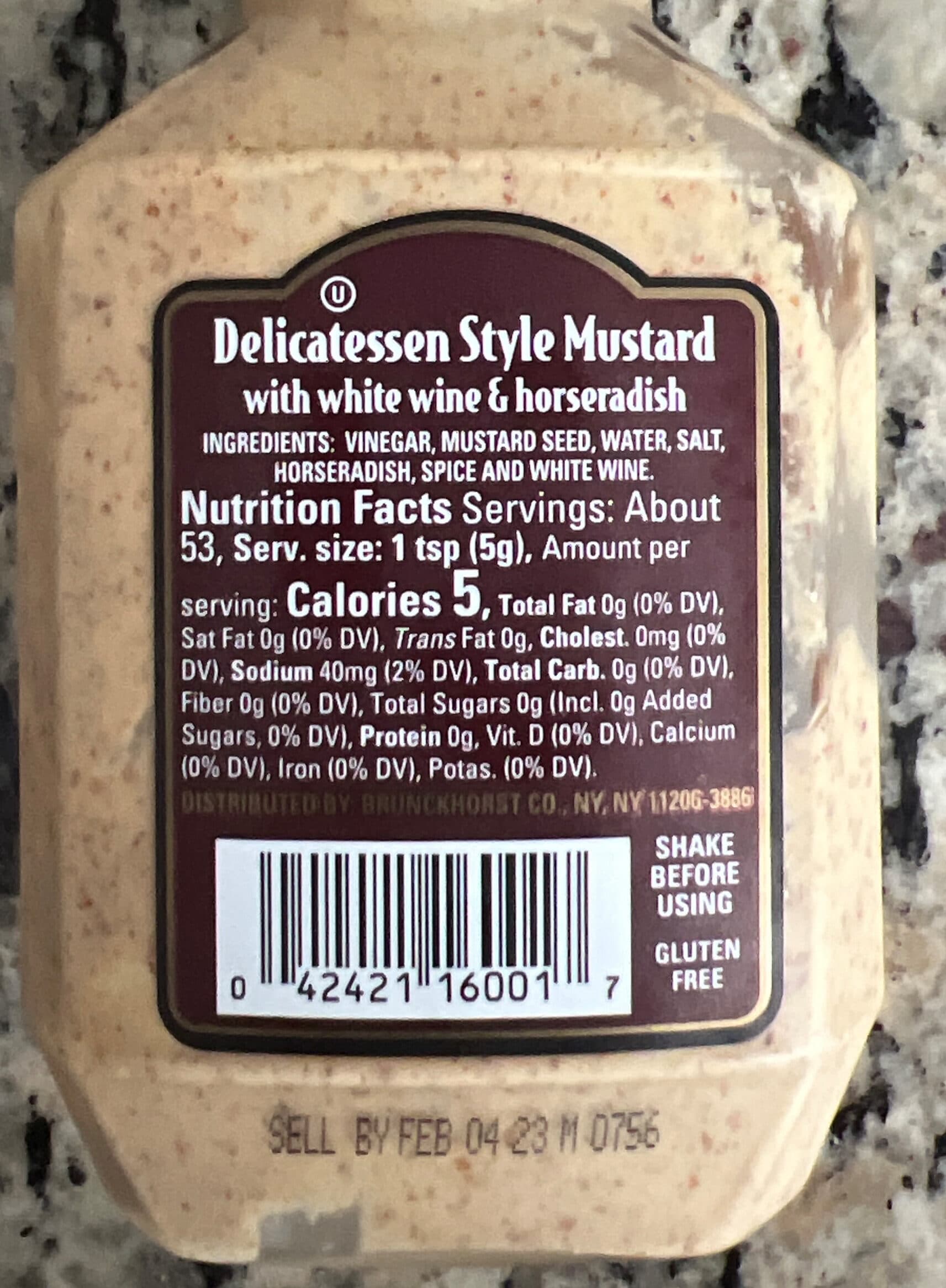 Boar's Head Mustard Delicatessen Style packshot