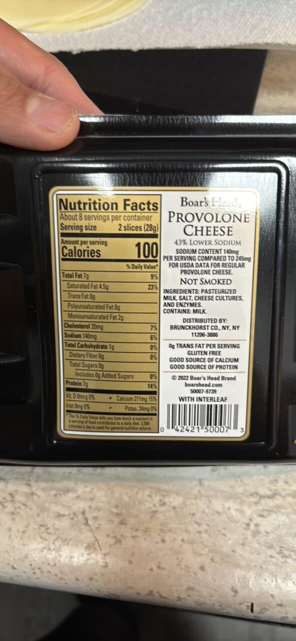 Boar's Head Provolone Cheese packshot