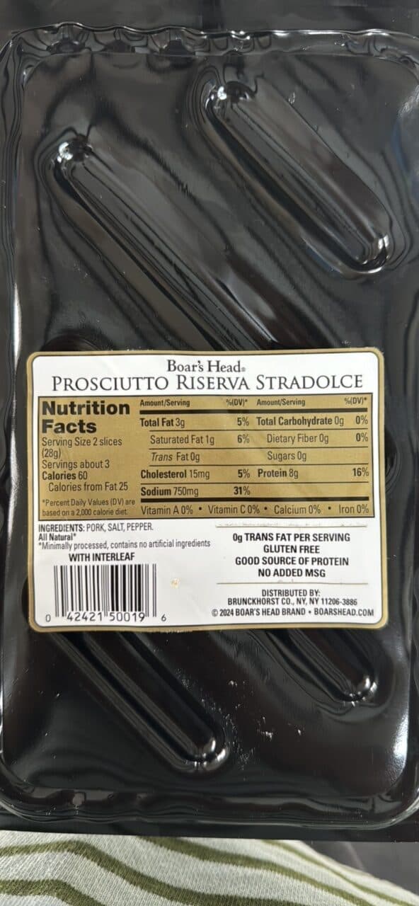 Boar's Head PROSCIUTTO RISERVA STRADOLCE packshot
