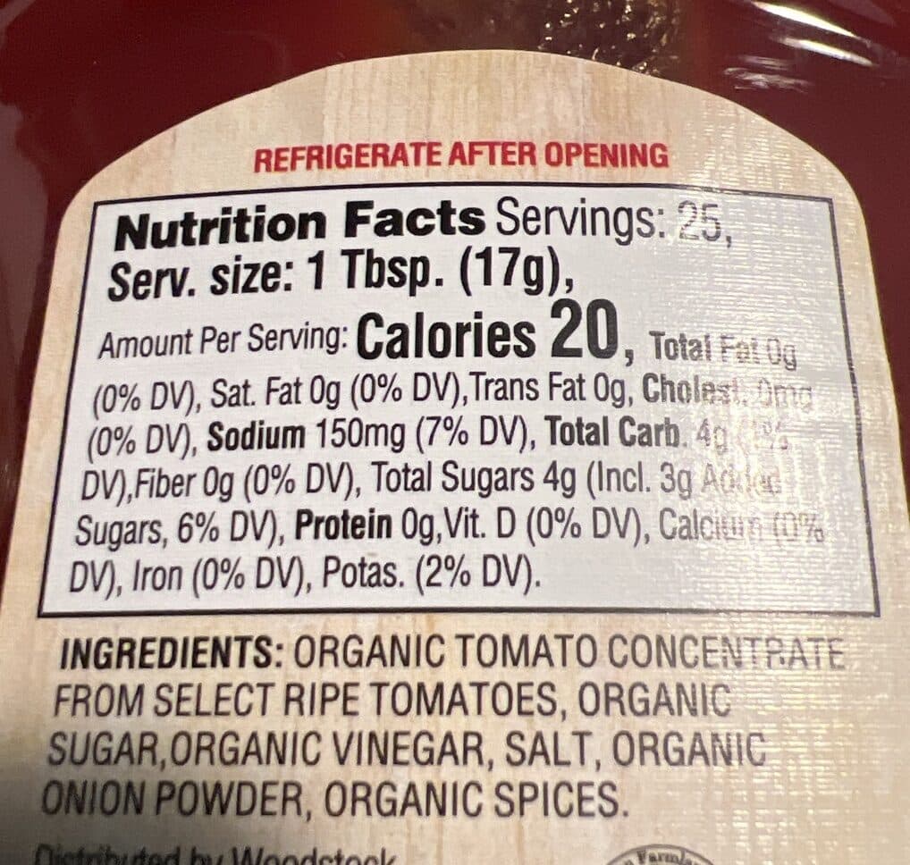 Woodstock Organic Tomato Ketchup packshot