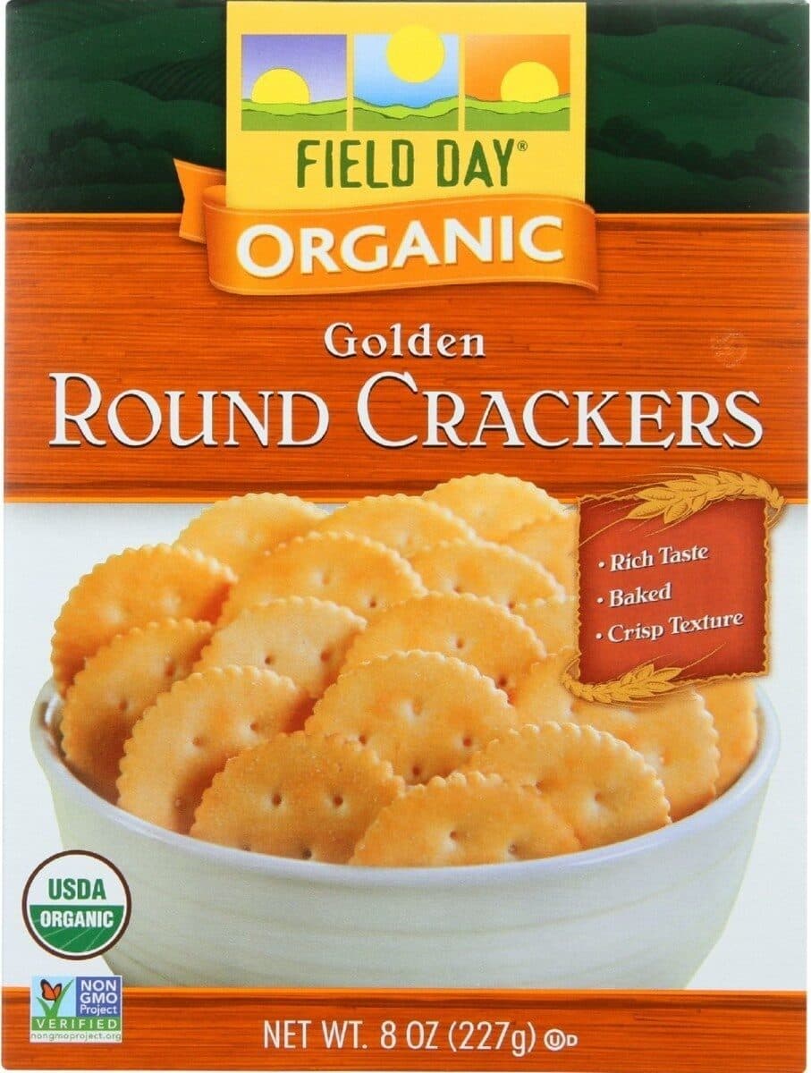Field Day Organic Golden Round Crackers packshot