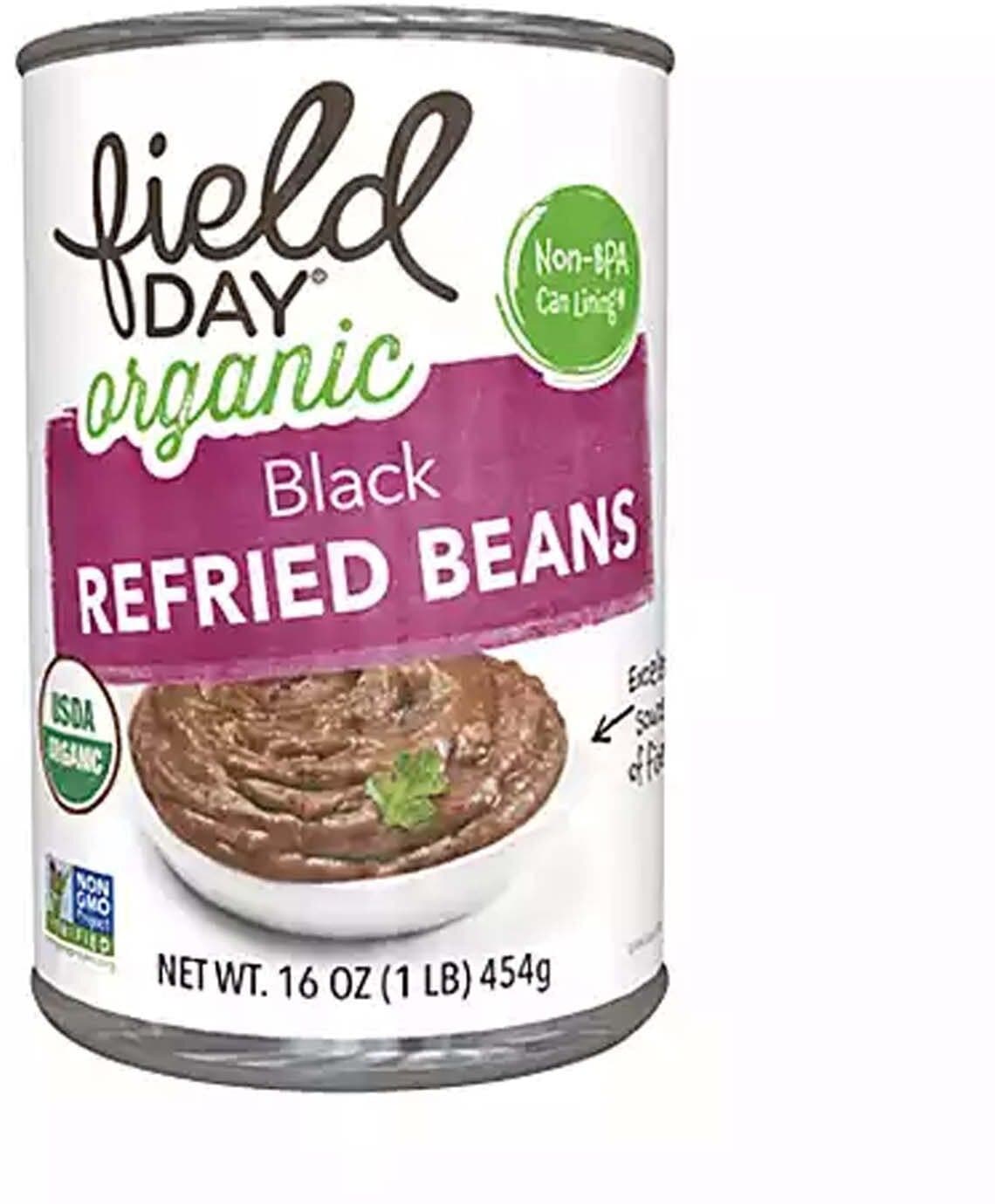 Field Day Organic Refried Beans packshot