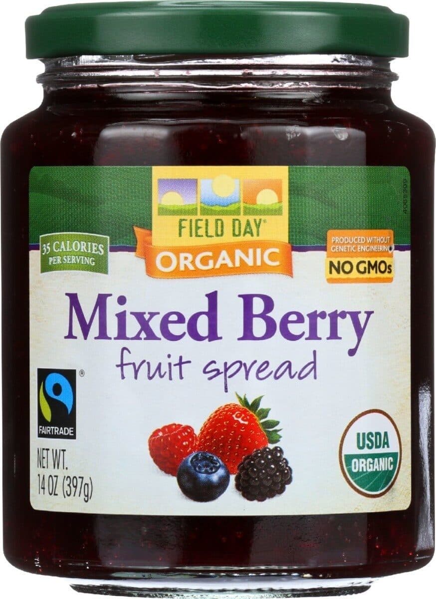 Field Day Organic Mixed Berry Fruit Spread packshot