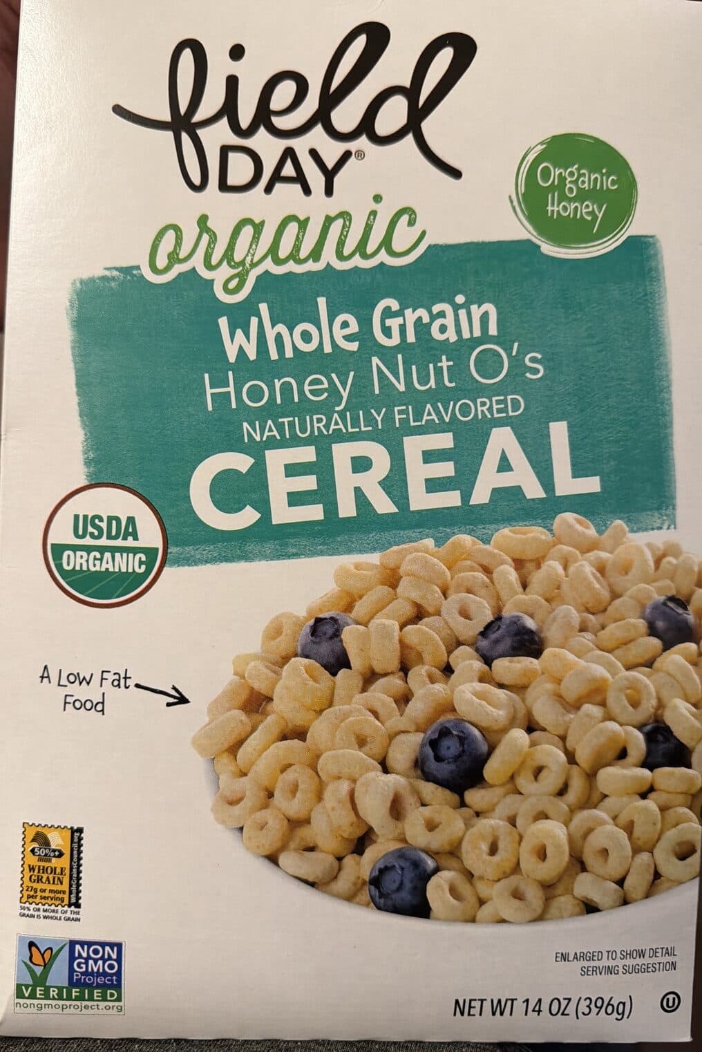 Field Day Whole Grain Honey Nut O's Organic Cereal packshot