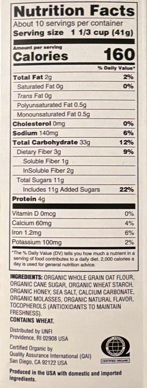Field Day Whole Grain Honey Nut O's Organic Cereal packshot
