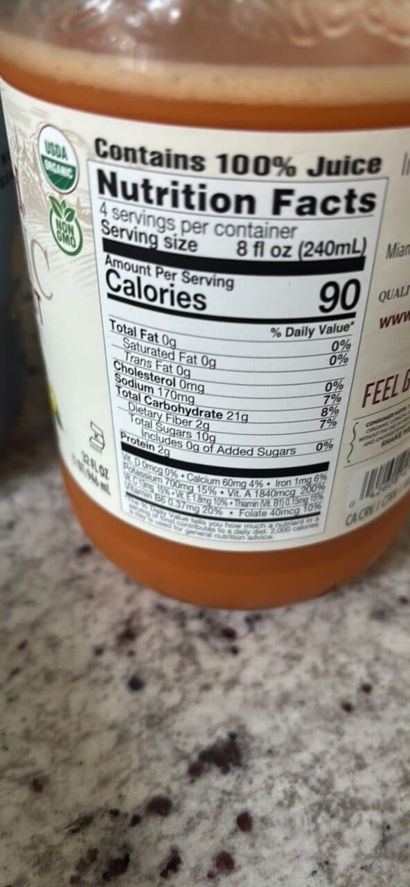 Lakewood Organic Pure Carrot Juice packshot