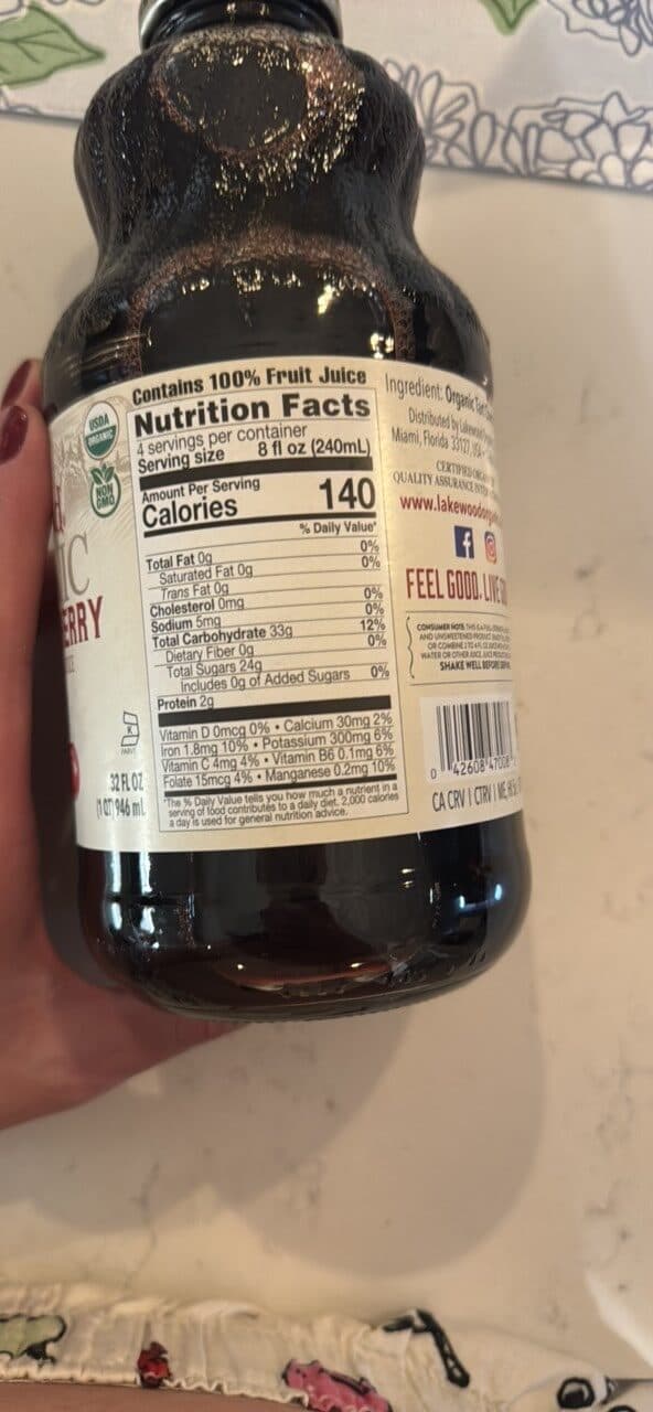 Lakewood ORGANIC PURE TART CHERRY packshot