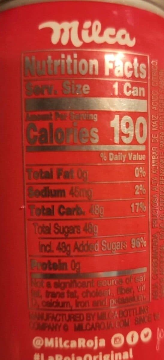 Milca Bottling Company Red Pop Roja Soda packshot