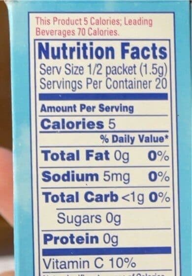 Crystal Light Raspberry Green Tea Drink Mix packshot