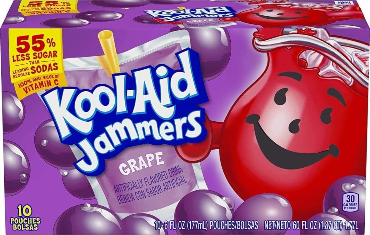 Kool-Aid Jammers grape juice pouches pouches packshot