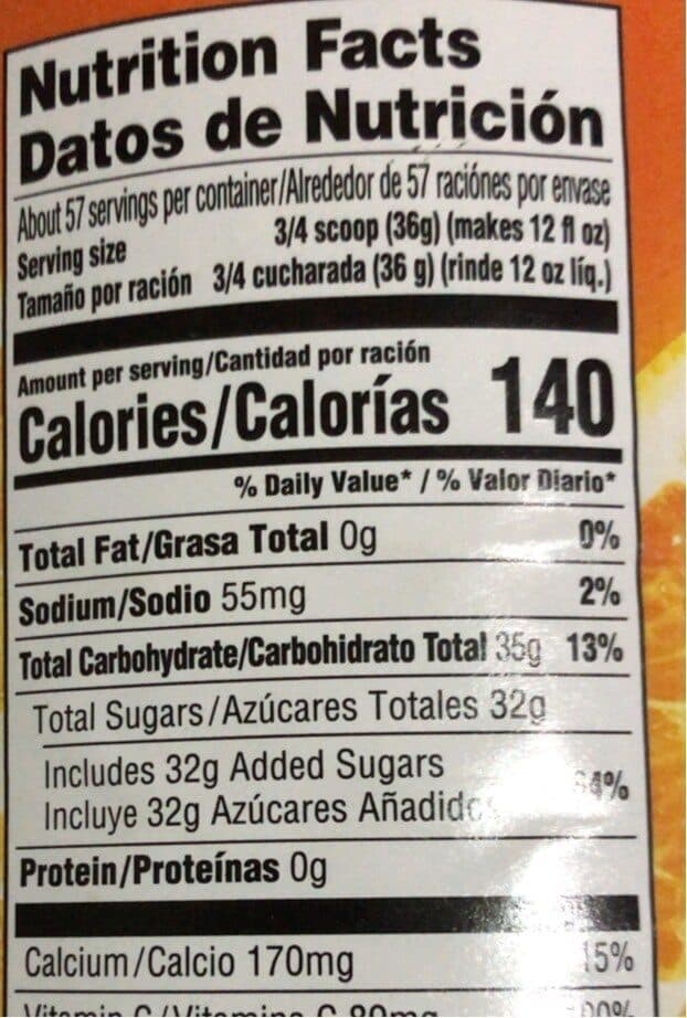 Kraft Heinz Orange powdered drink mix packshot