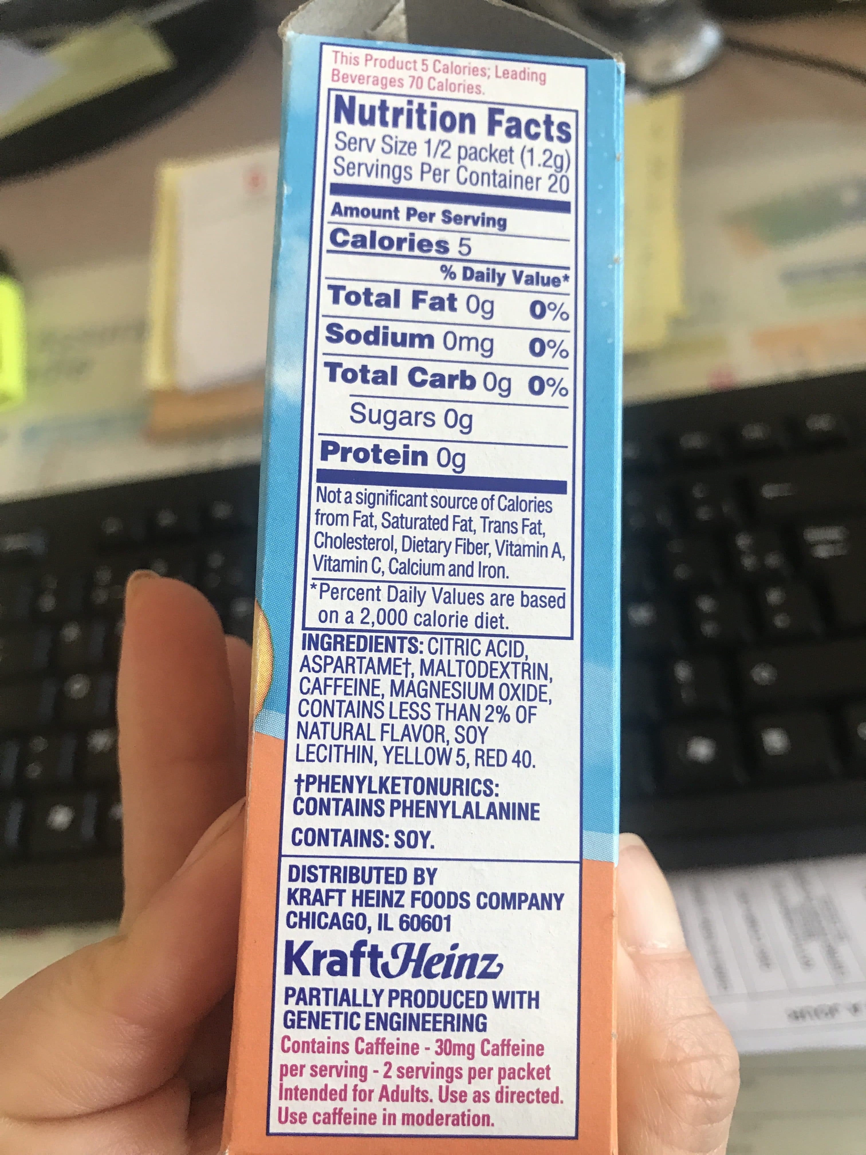 Crystal Light Crystal Light Peach Mango Drink Mix packshot