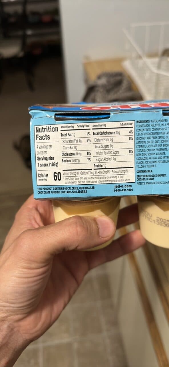 JELL-O dulce de leche pudding cup packshot