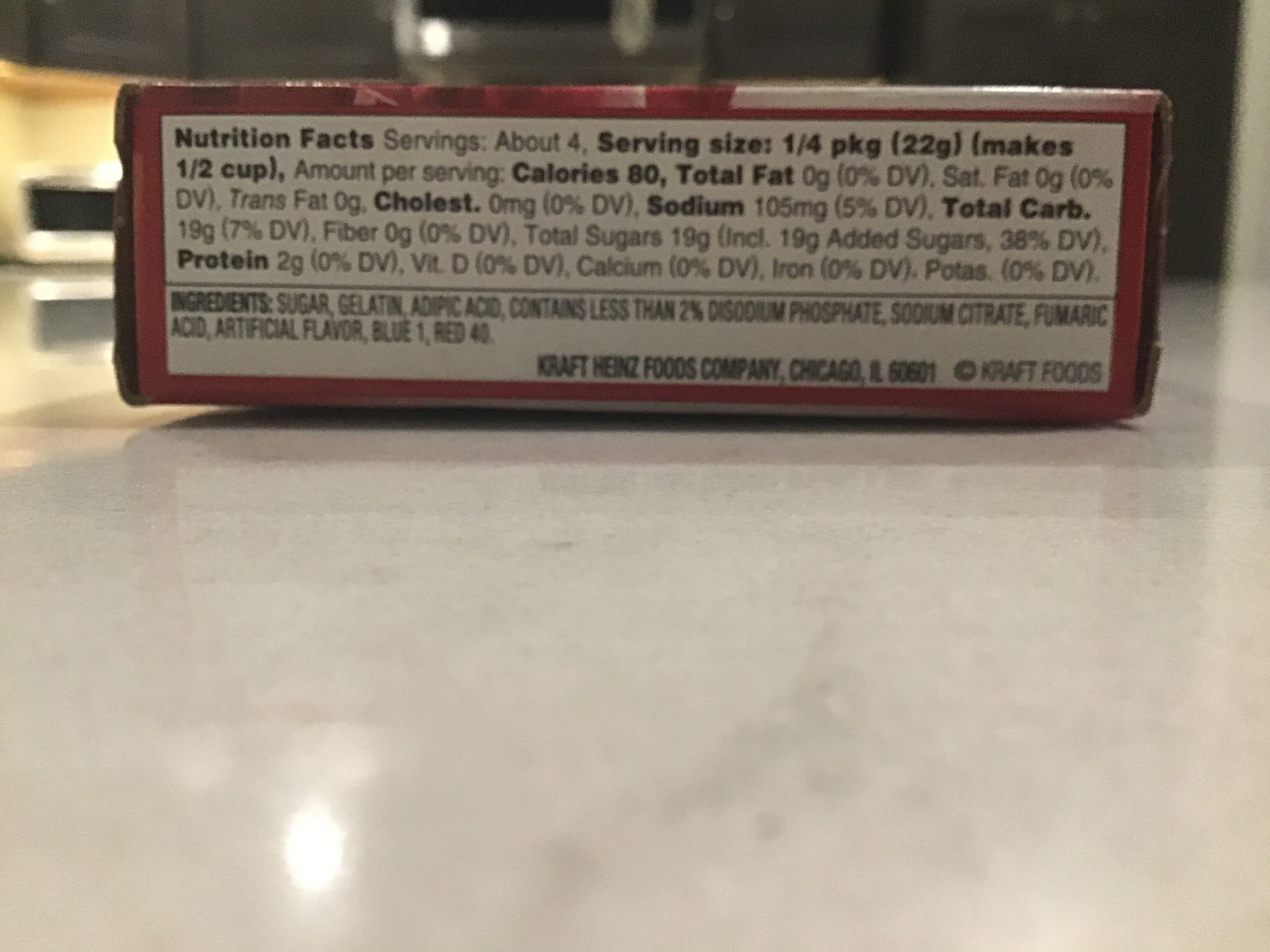 Jell-O Dessert à la gélatine packshot