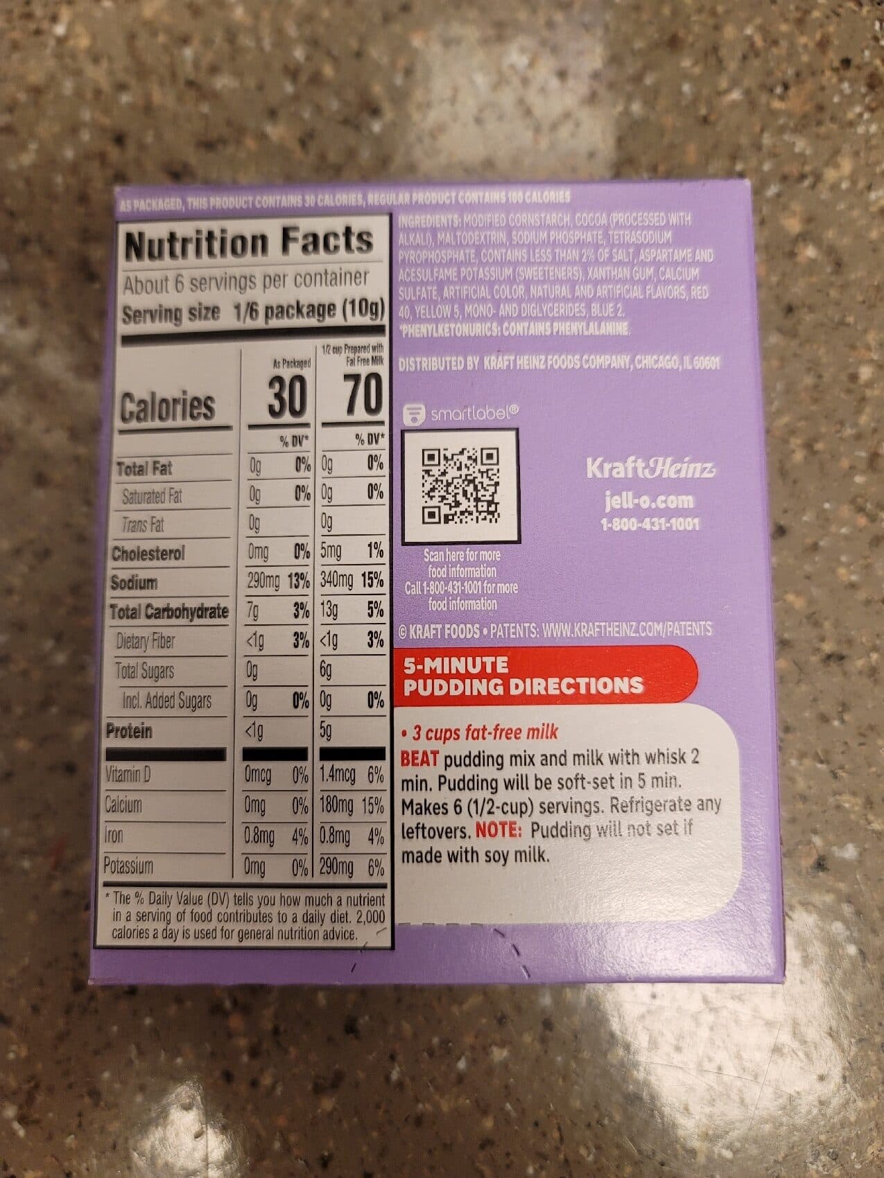 JELLO chocolate packshot