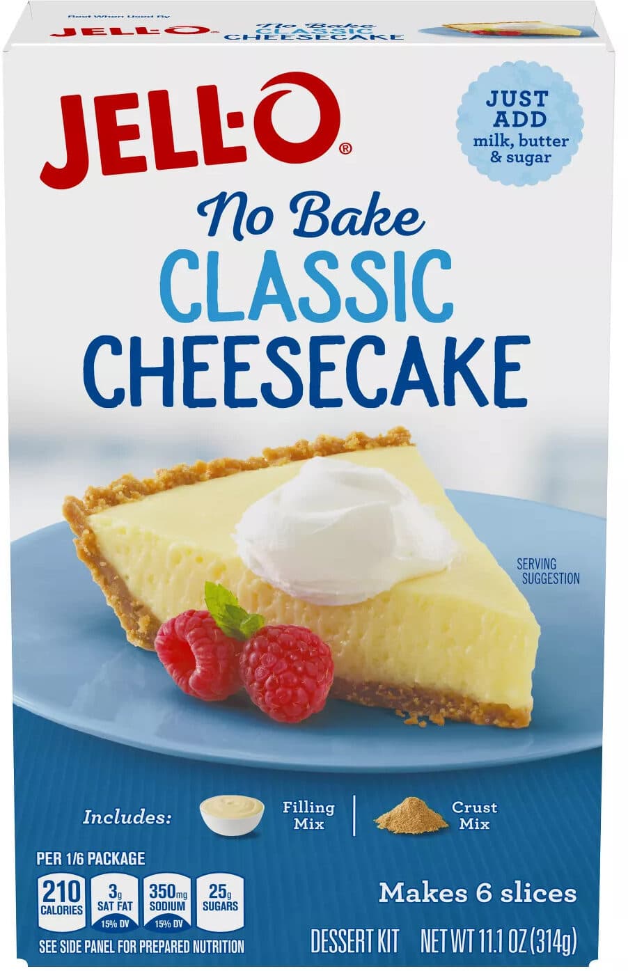 Jell-O No bake classic cheesecake packshot