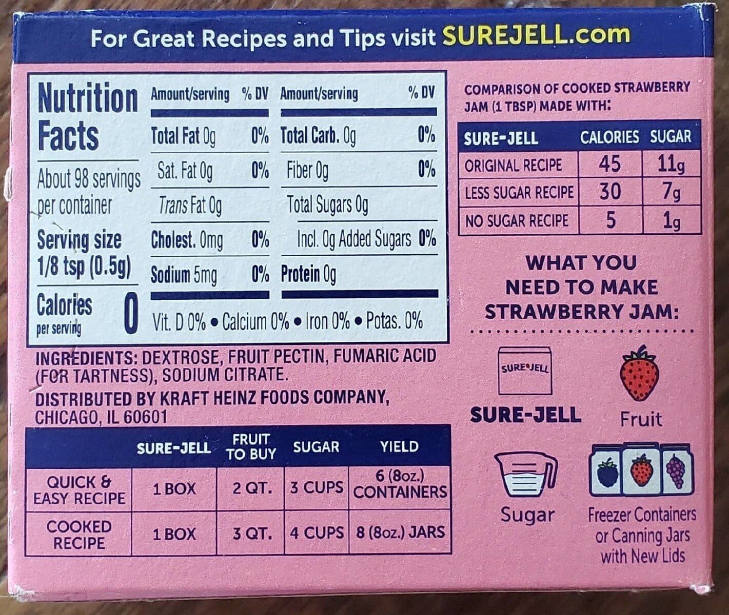 Sure Jell Premium Fruit Pectin packshot