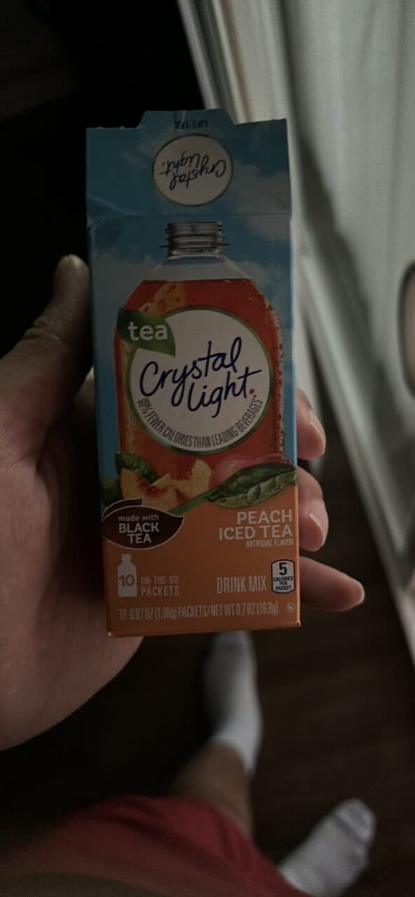 Crystal Light PEACH ICED TEA packshot