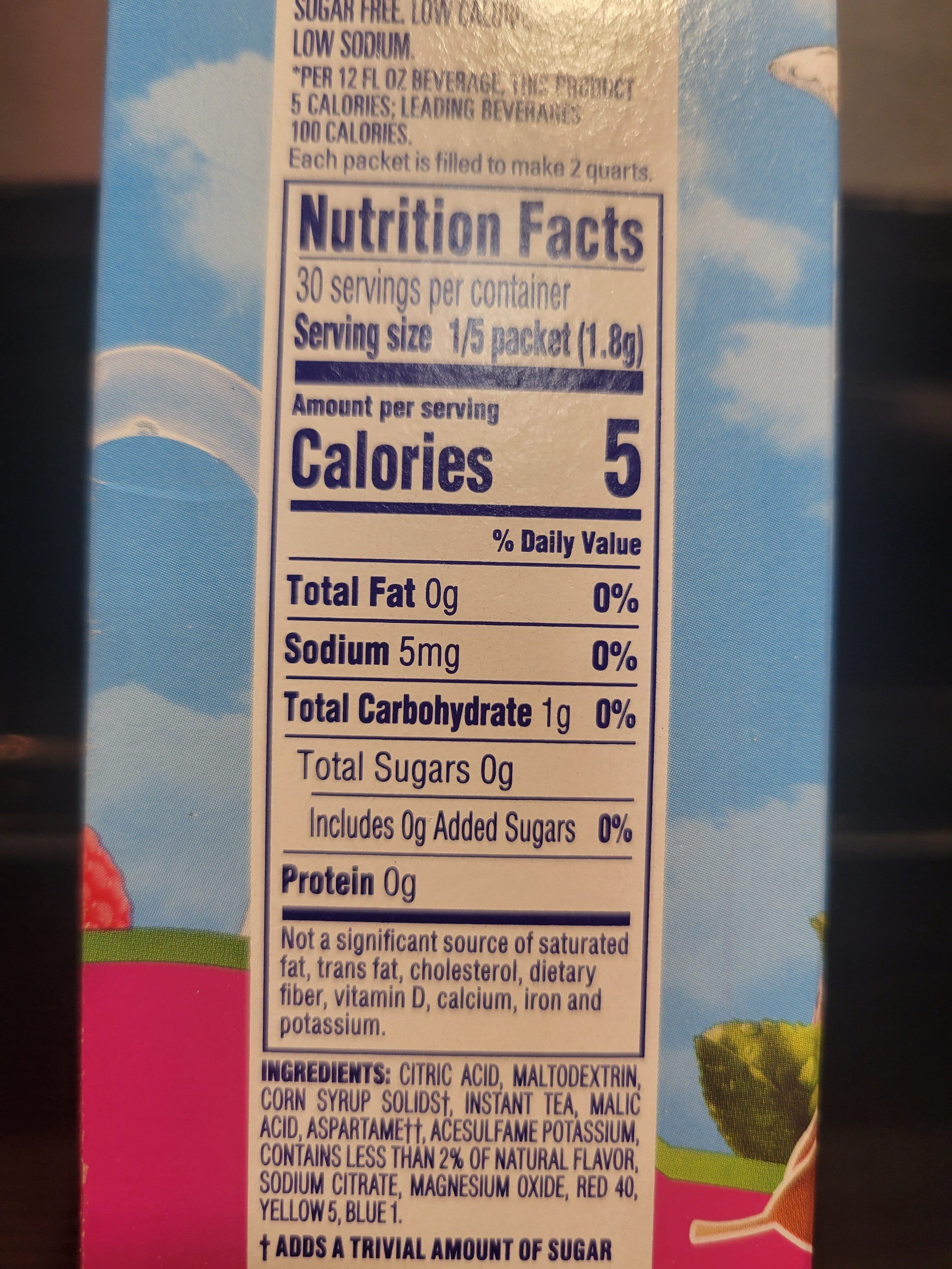 Crystal Light Iced Tea Drink Mix, Raspberry packshot