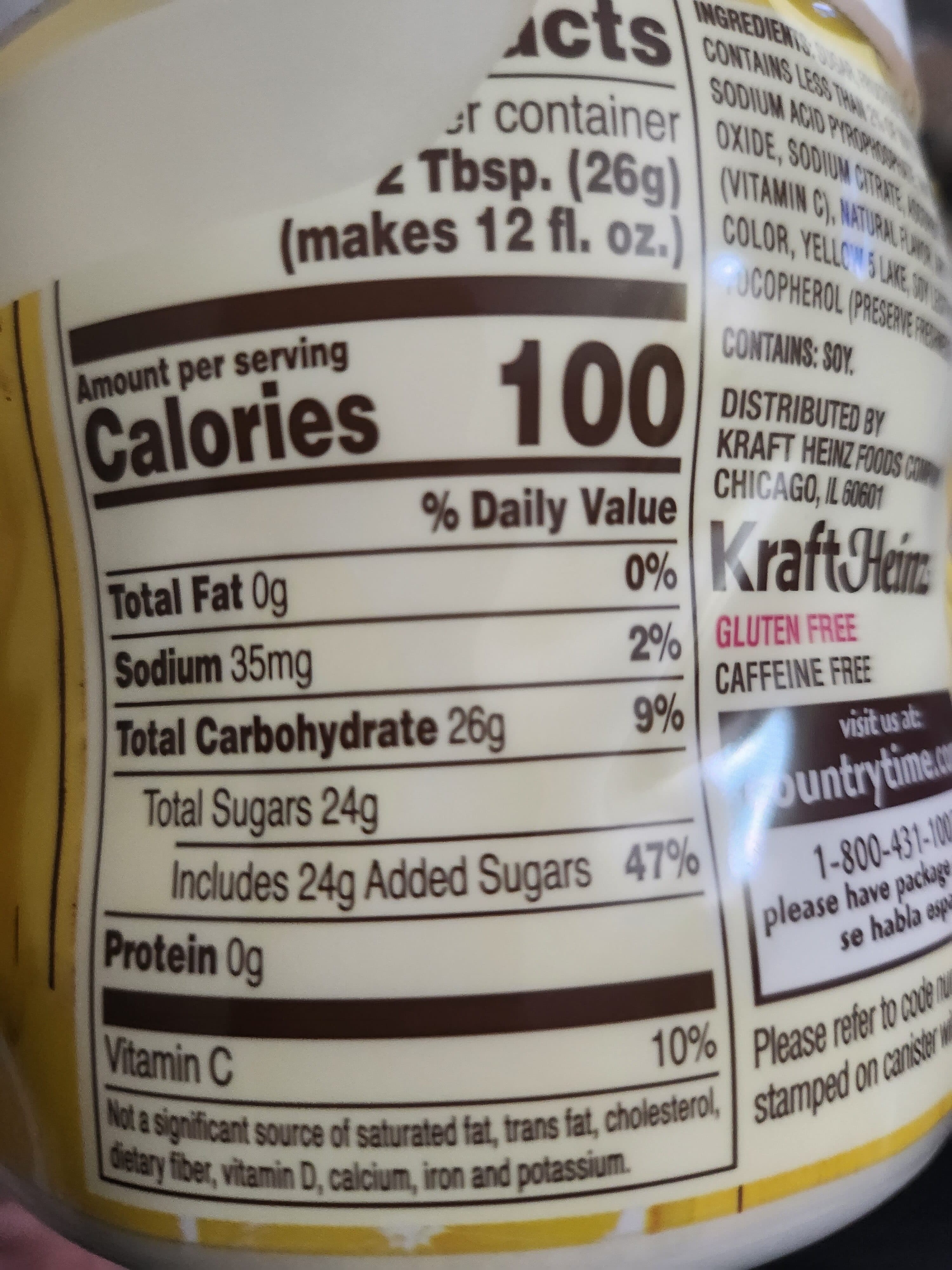 Country Time Country Time Lemonade Flavored Drink Mix with Other Natural Flavor packshot
