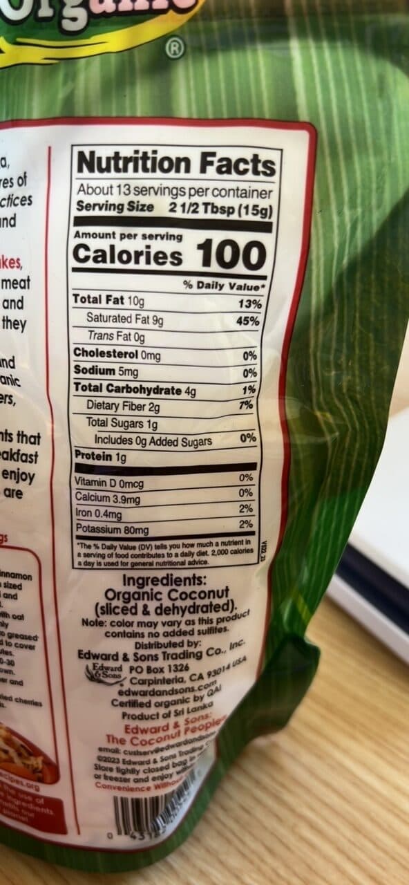 Let's Do Organic Unsweetened Coconut Flakes packshot