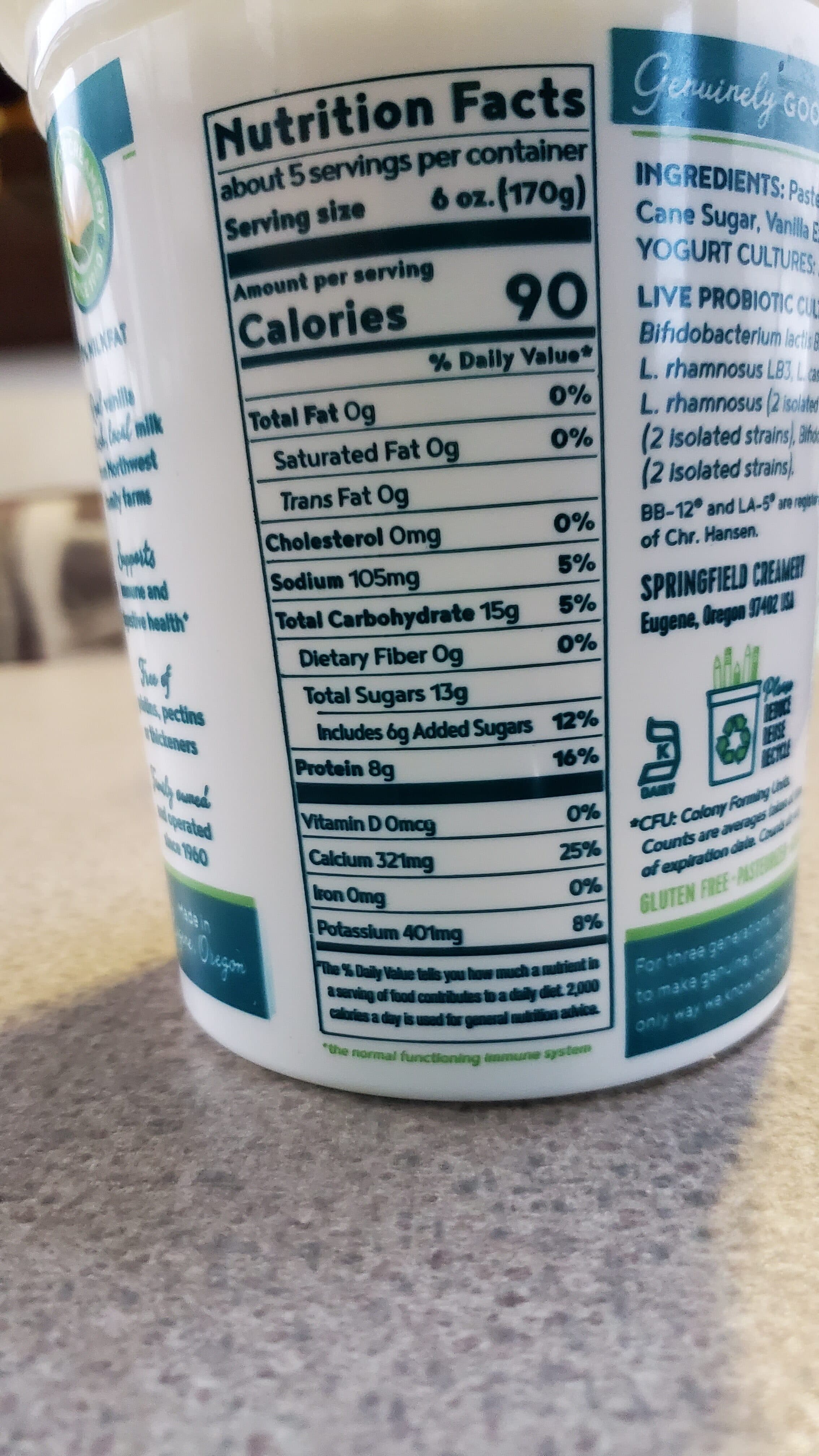 Nancy's Nonfat Yogurt packshot