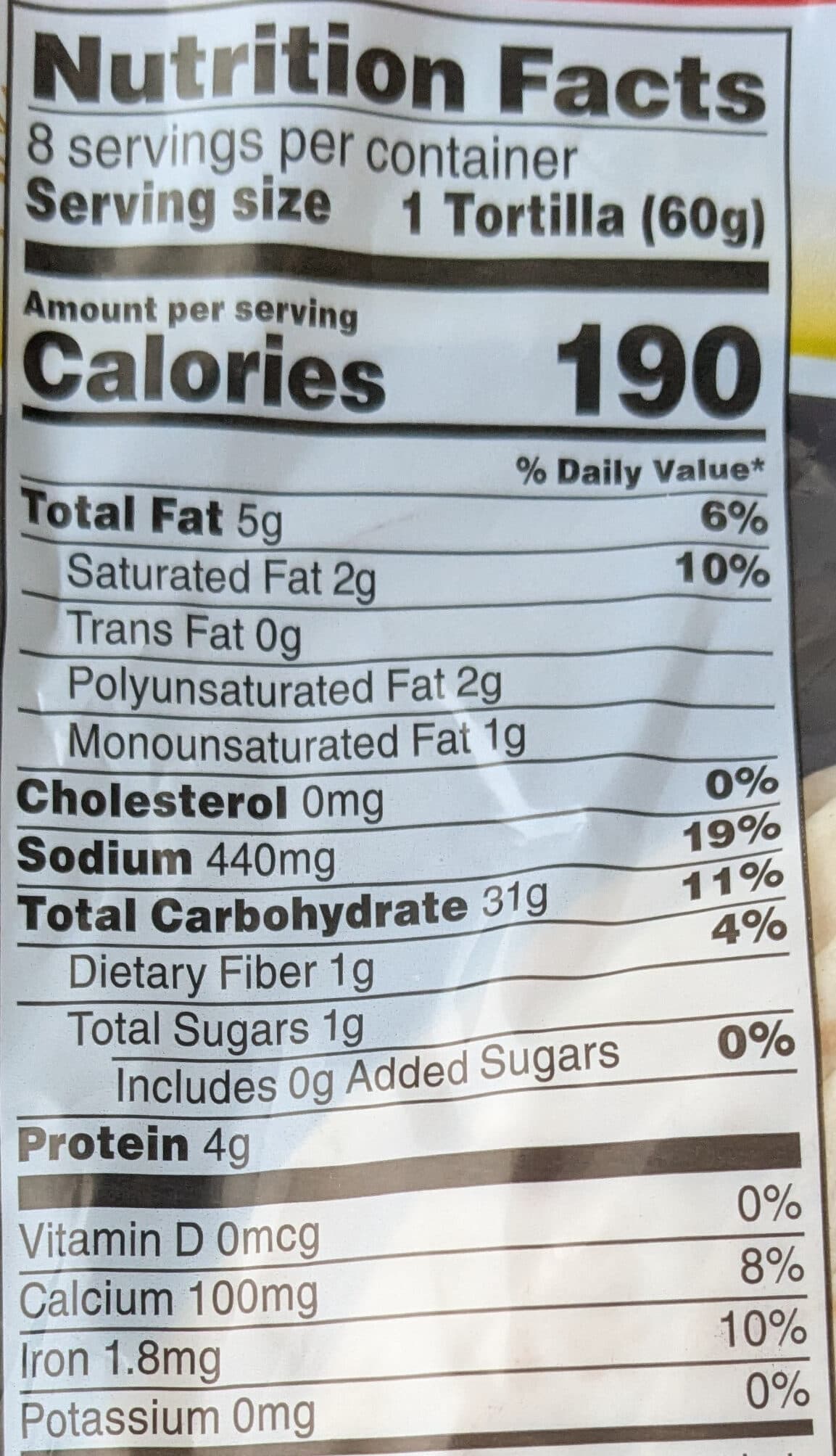 Hi-Chi's Flour Tortillas Burrito Size packshot