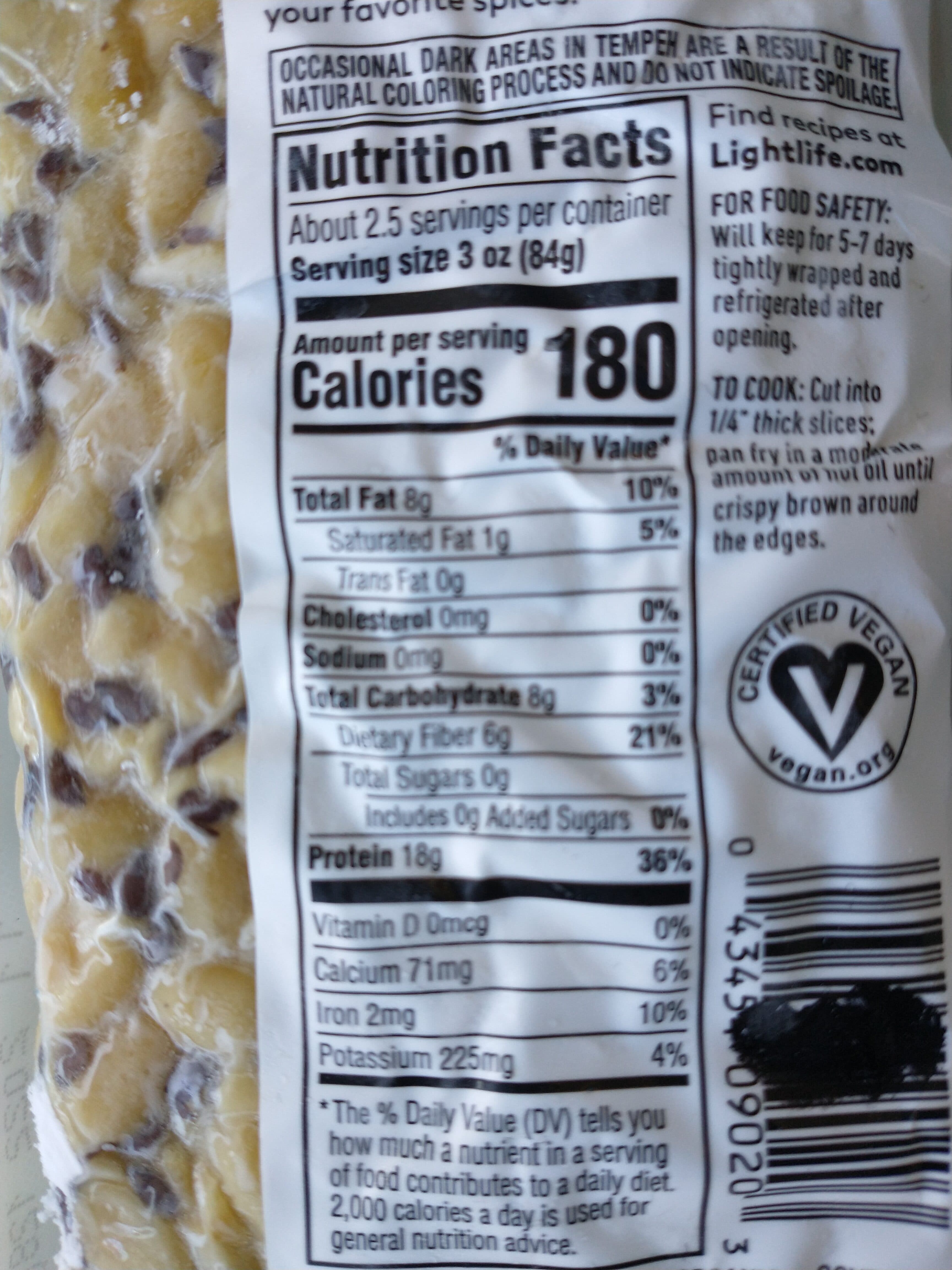 Lightlife Foods Organic Tempeh packshot