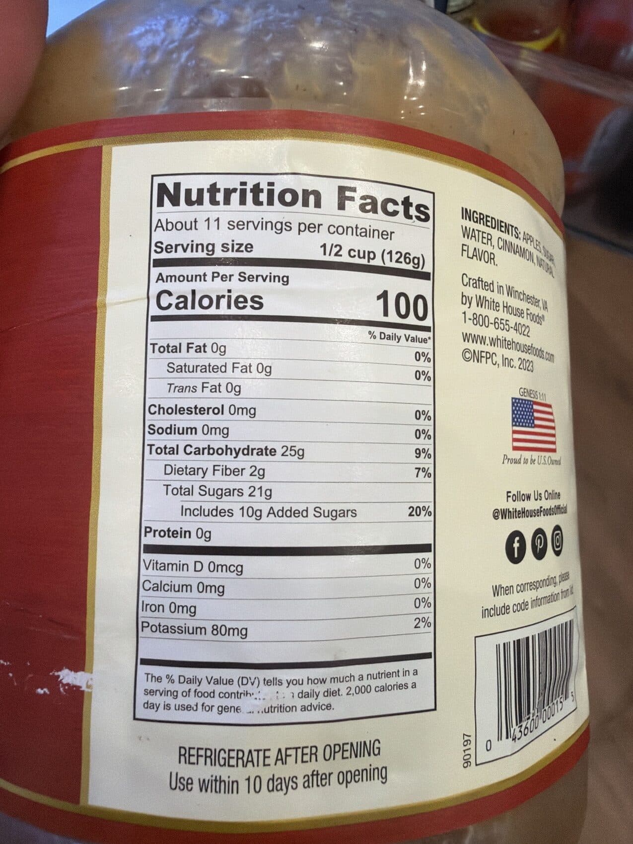 National Fruit Product Co. Inc. Apple Sauce packshot