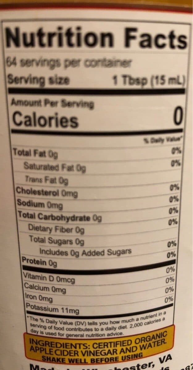 White House Foods Apple Cider Vinegar packshot