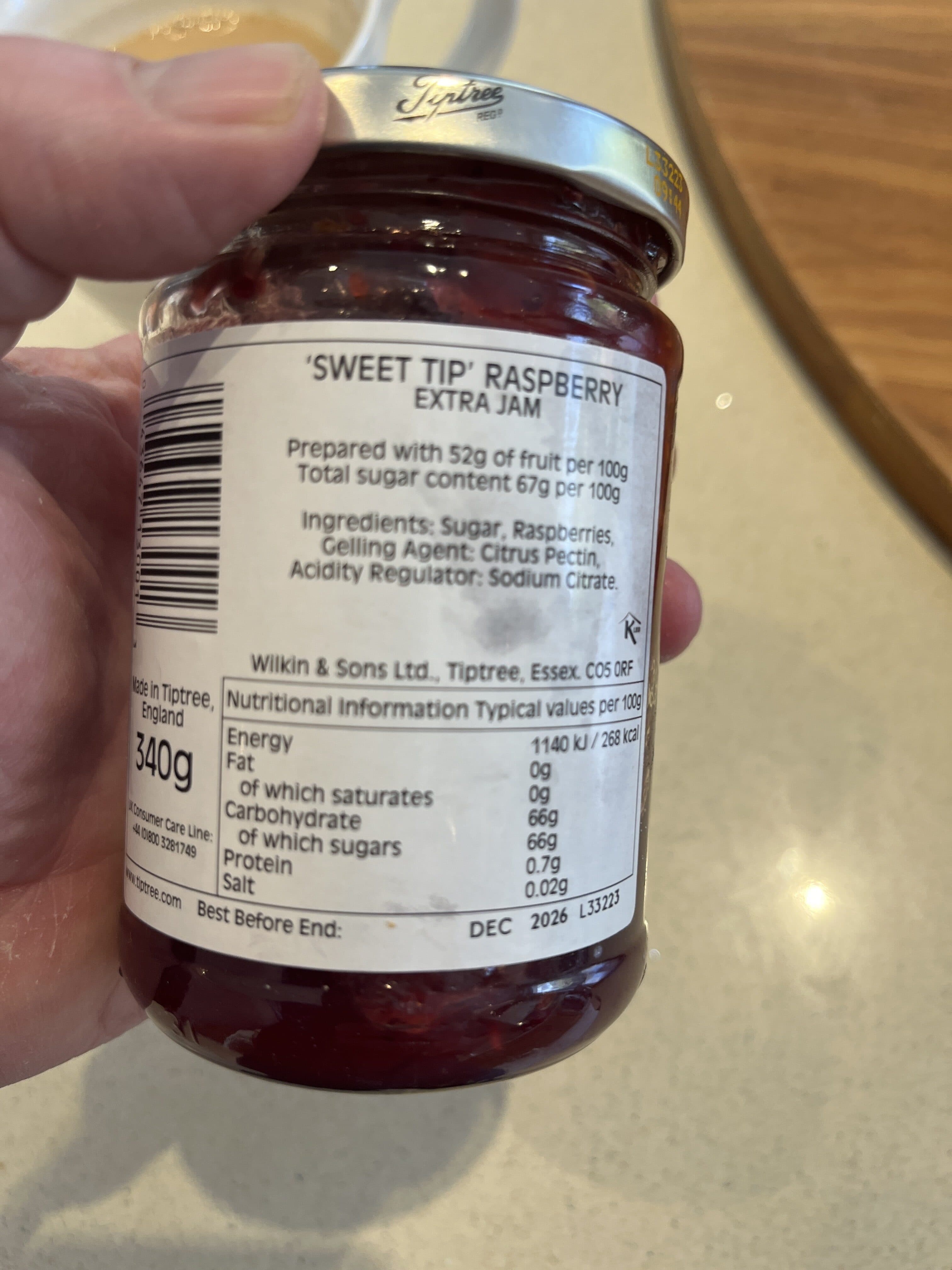 Wilkin & Sons Pure Raspberry Jam packshot