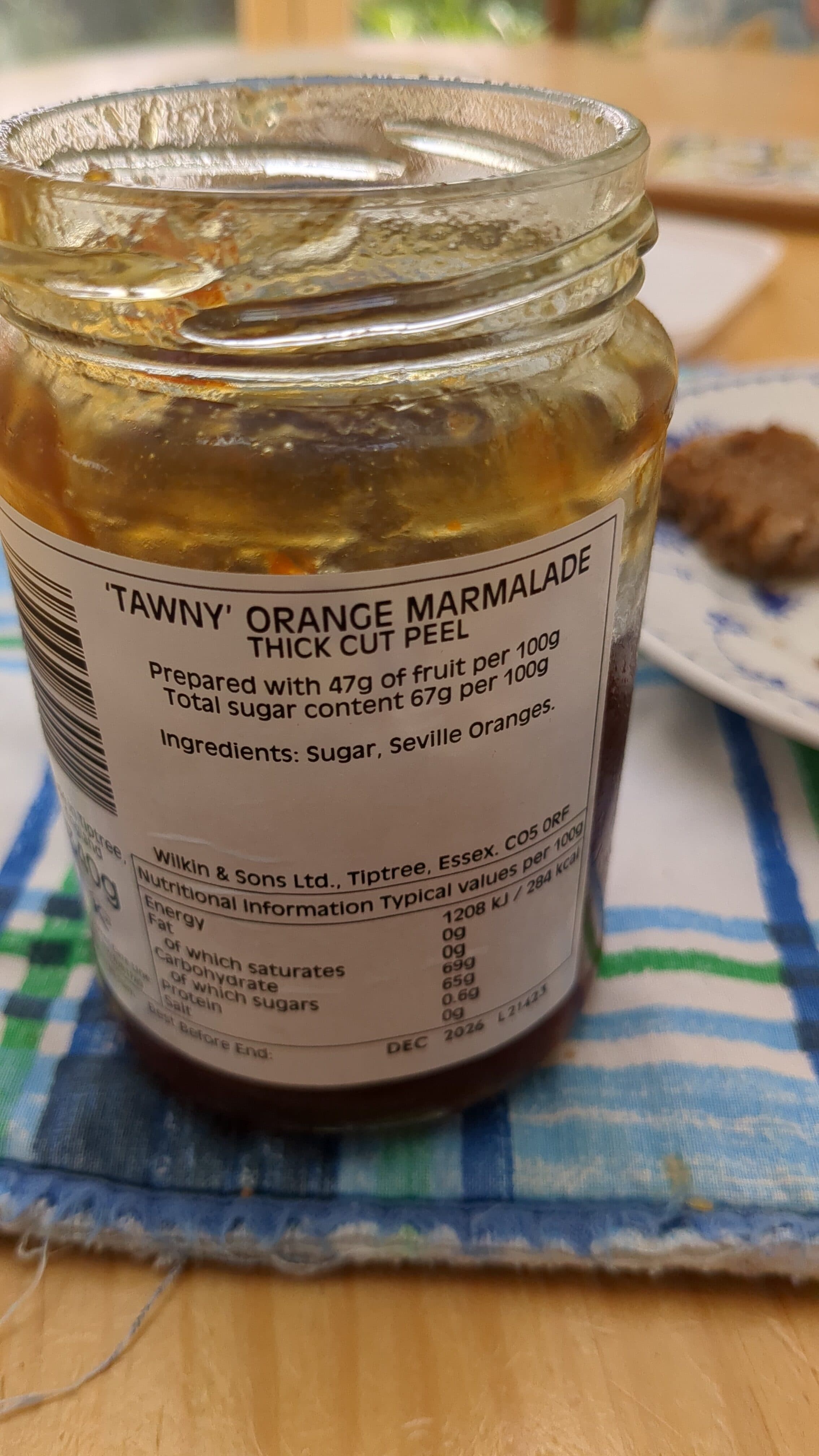 Wilkin & Sons Ltd. Tawny Orange Thick Cut Marmalade packshot