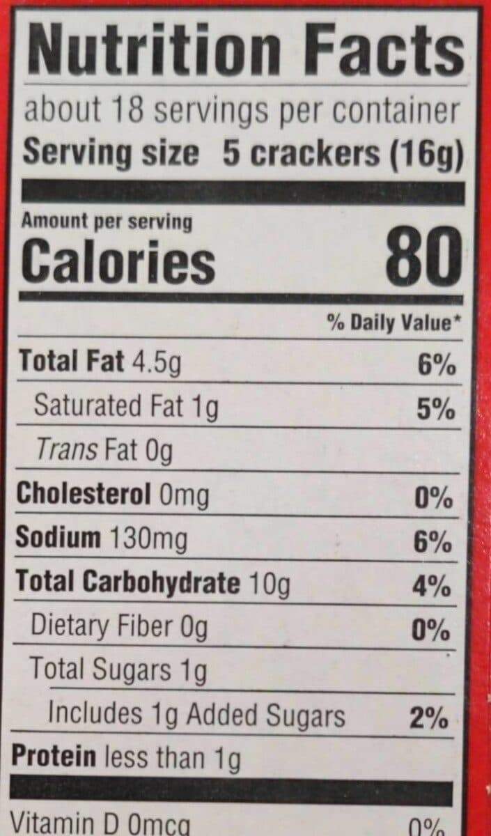 Ritz Ritz crackers packshot