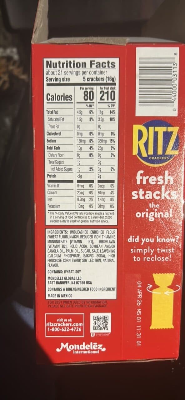 RITZ fresh stacks the original packshot