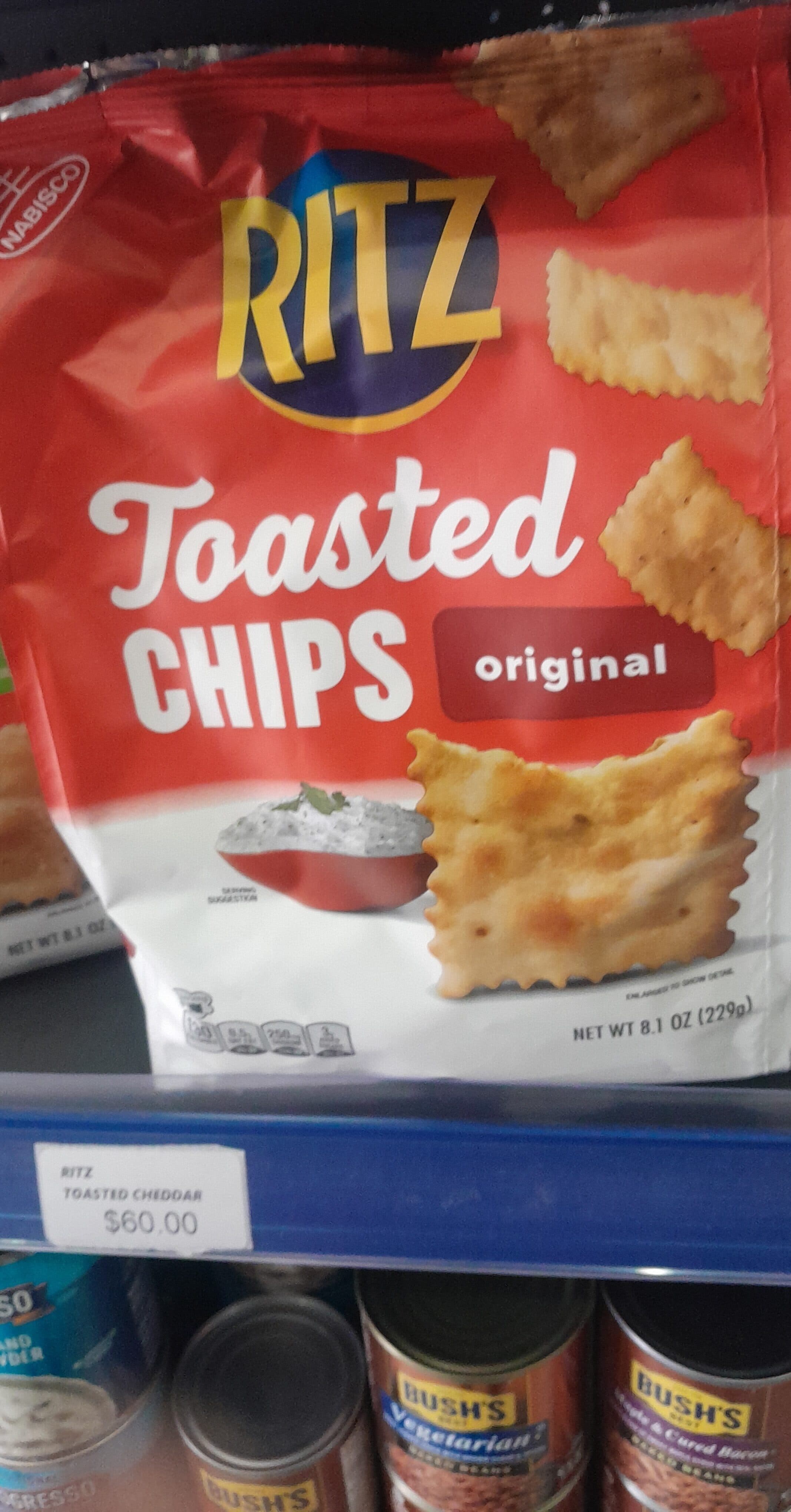 Ritz Toasted Chips original packshot