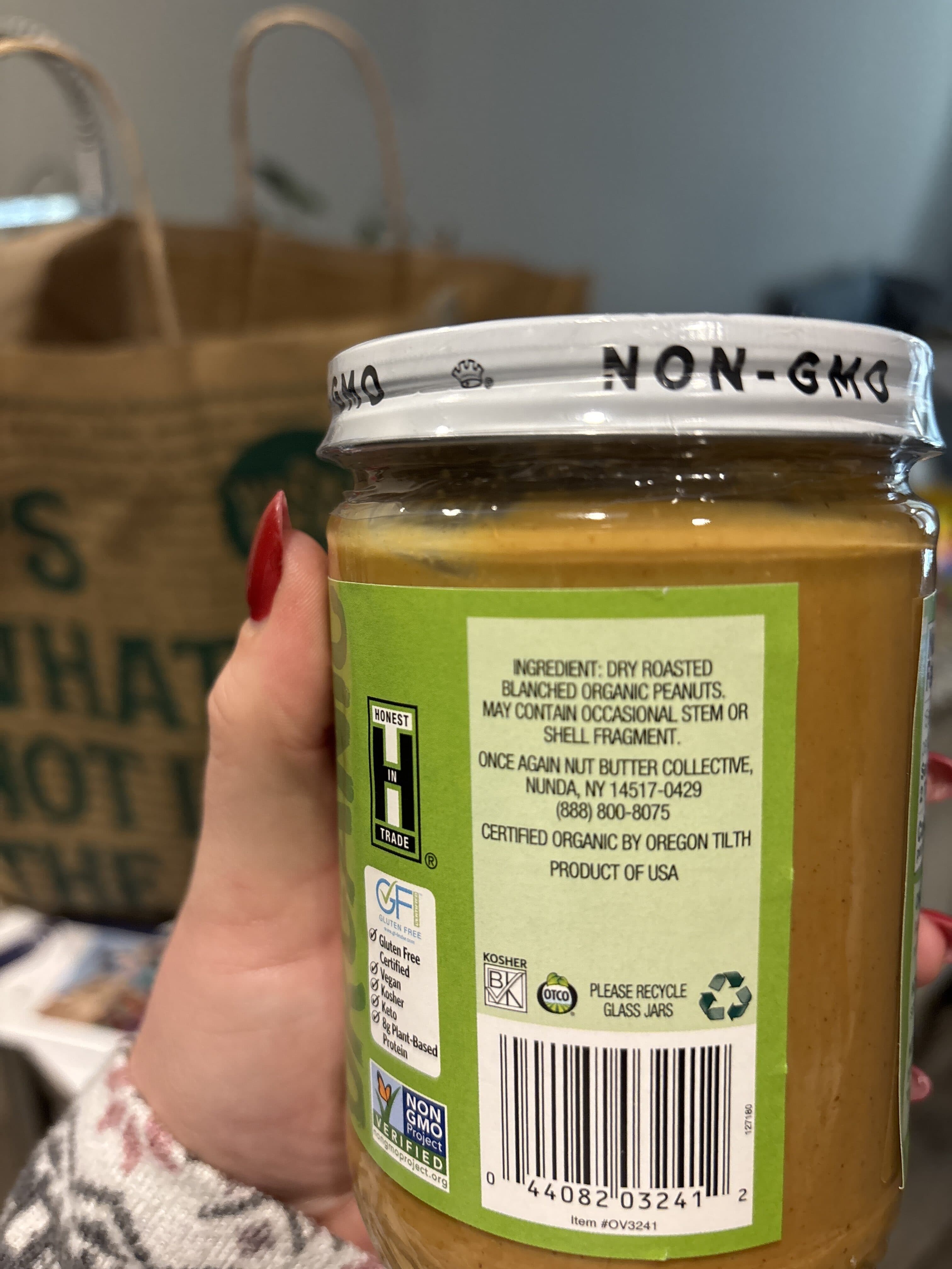 Once Again Creamy Peanut Butter packshot