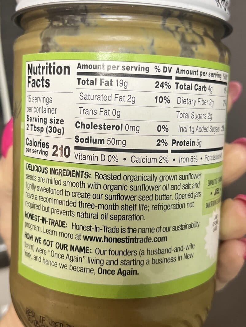 Once Again Organic Sunflower Seed Butter packshot