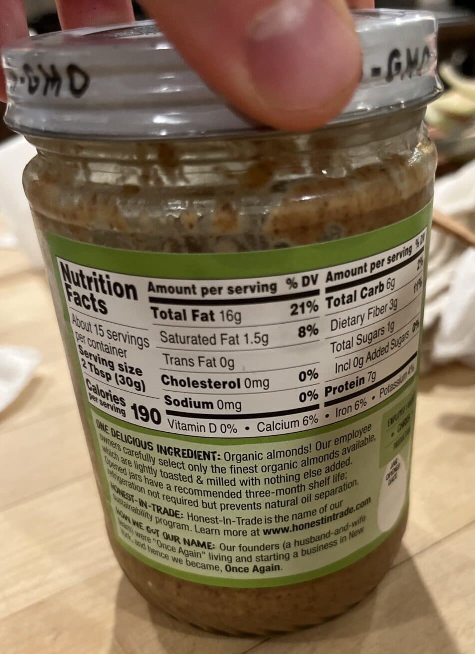 Once Again Crunchy Almond Butter packshot