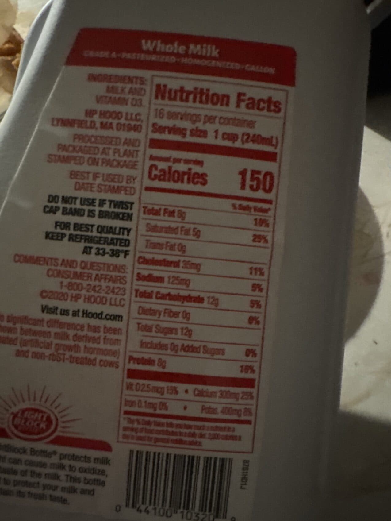 Hood Whole Milk packshot