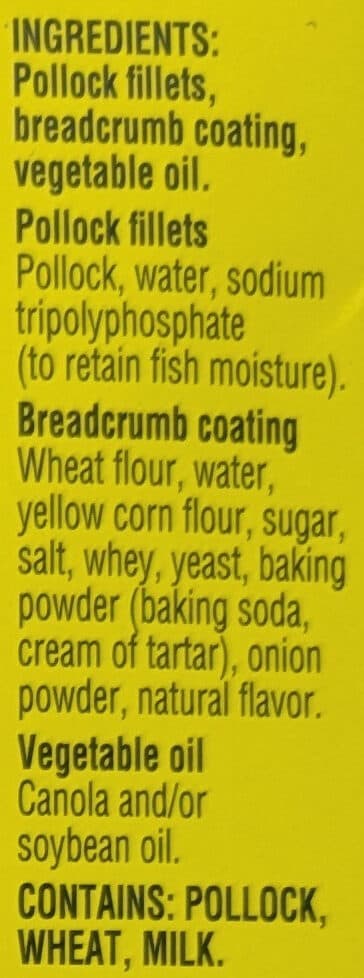 Gorton's Crunchy Breaded Fish Fillets packshot