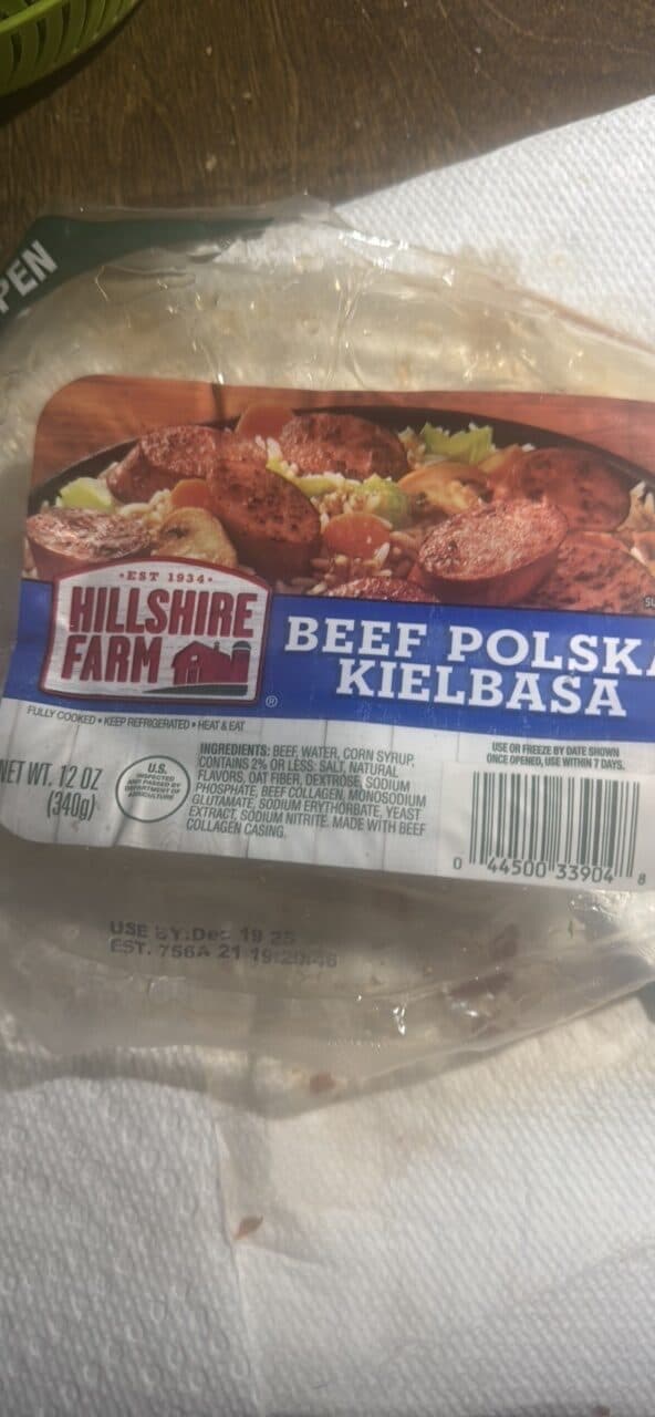 HILLSHIRE FARM BEEF POLSKA KIELBASA packshot