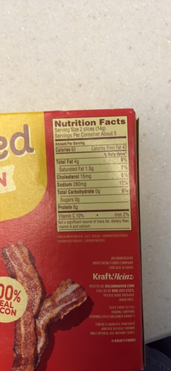 Oscar Mayer Fully Cooked Original Bacon packshot