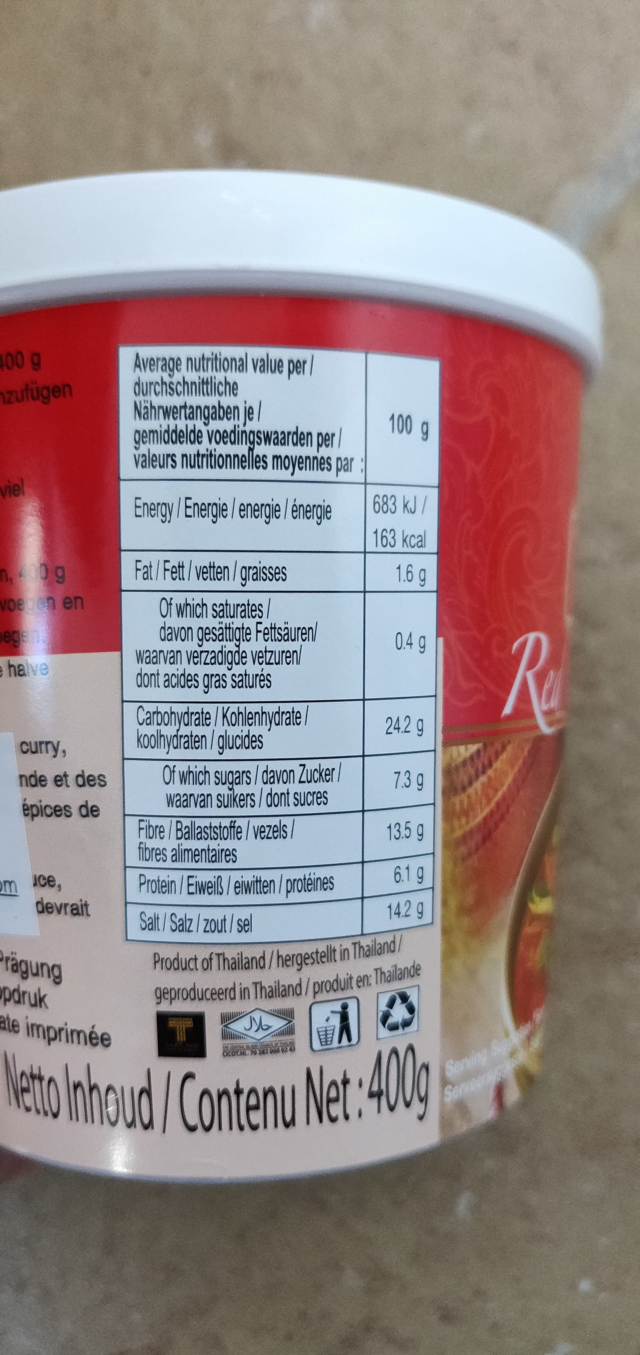 Mae Ploy Mae ploy Red curry paste 400g packshot
