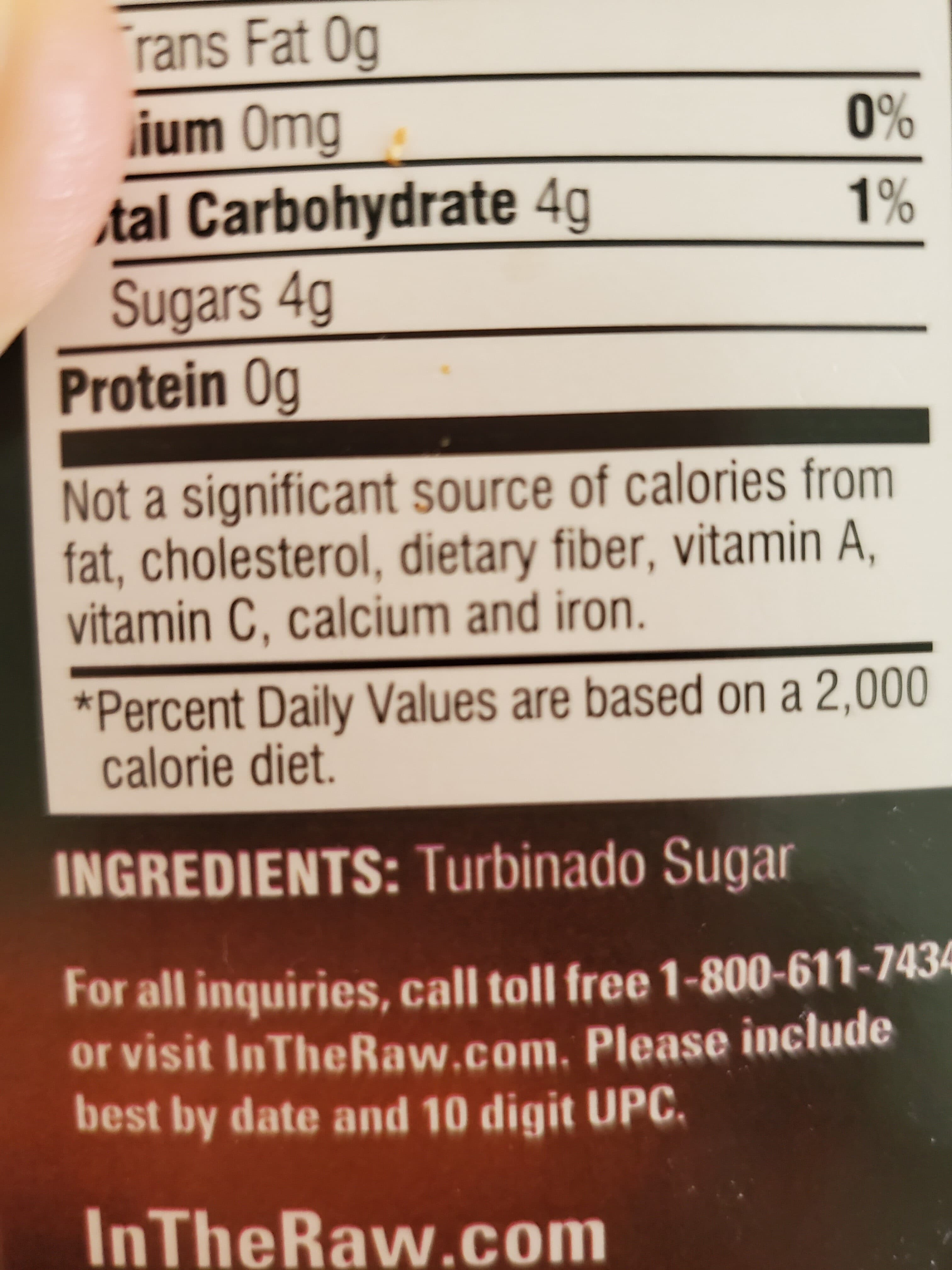 Sugar In The Raw Turbinado Cane Sugar packshot