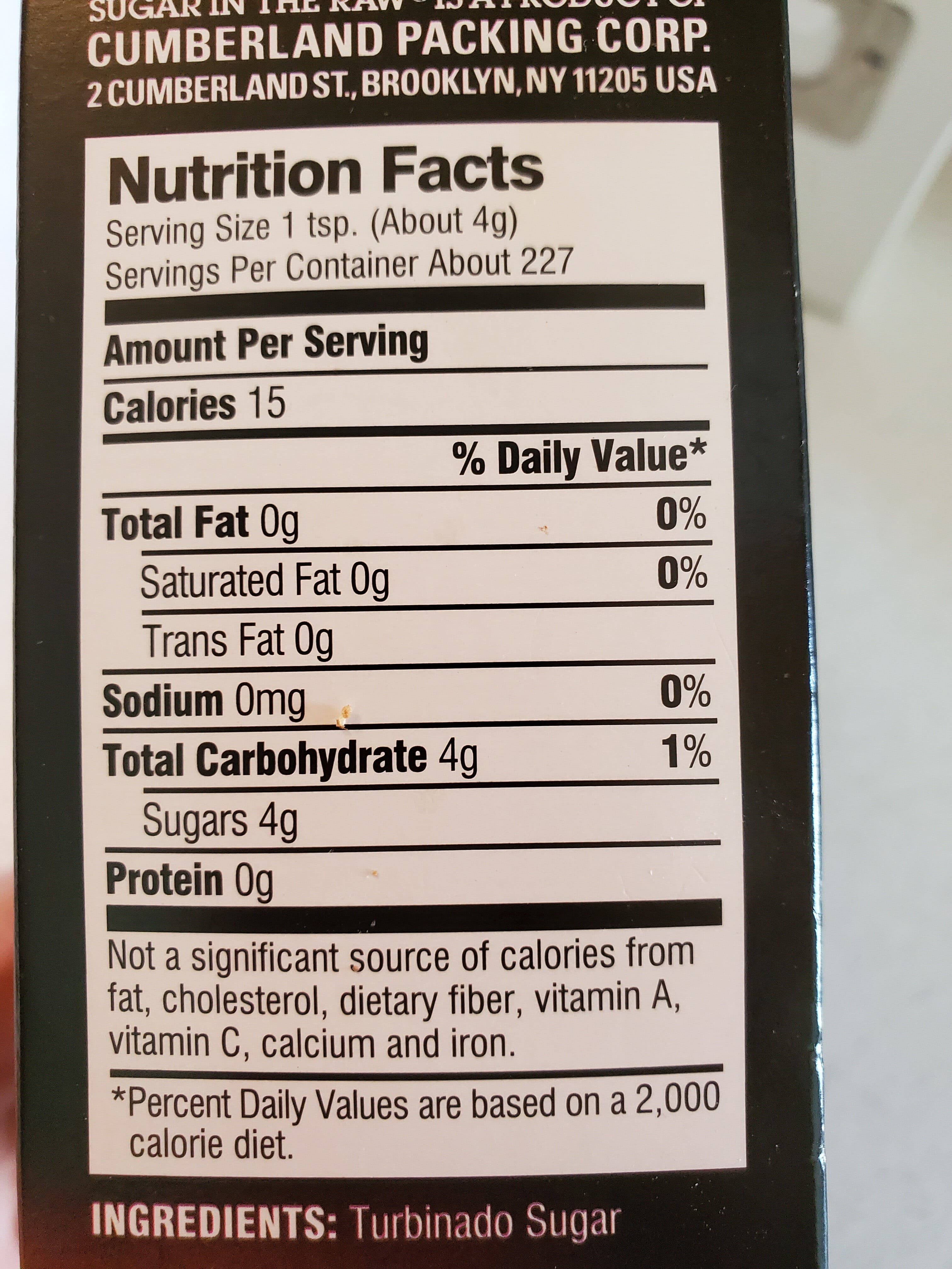 Sugar In The Raw Turbinado Cane Sugar packshot