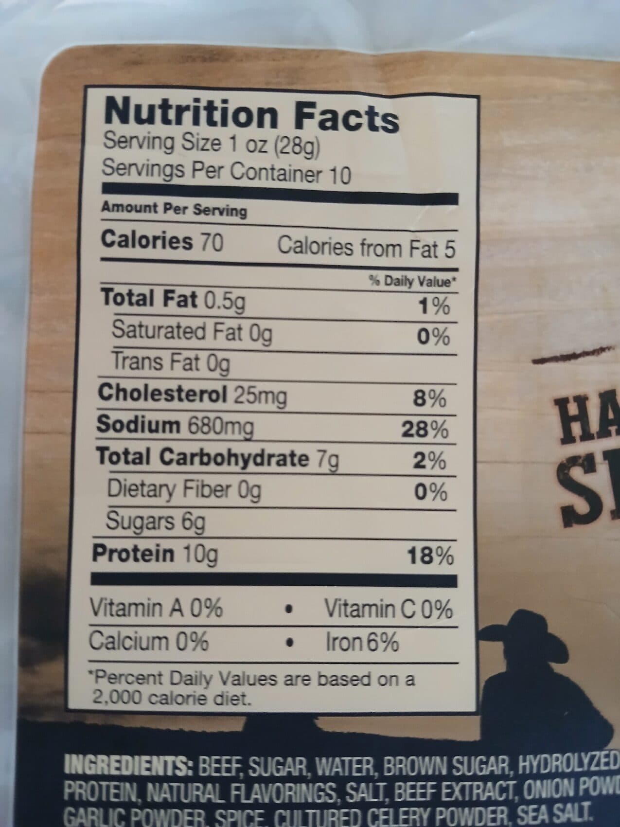 Cattleman's Cut Original Premium Beef Jerky packshot